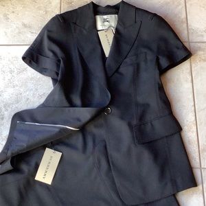 Burberry suit with skirt. Black